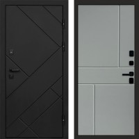 Дверь Termo Door Стоун Black Горизонт Grey софт