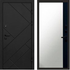 Дверь Termo Door Стоун Black Зеркало фацет Черный кварц