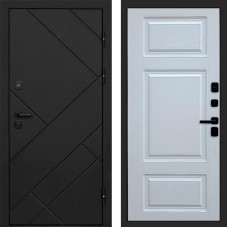 Дверь Termo Door Стоун Black Лион Белый софт