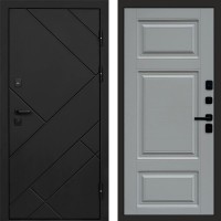 Дверь Termo Door Стоун Black Лион Grey софт