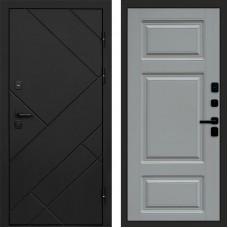 Дверь Termo Door Стоун Black Лион Grey софт