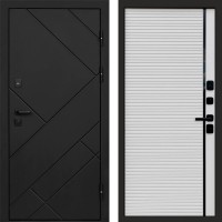 Входная дверь Стоун Black Porte white