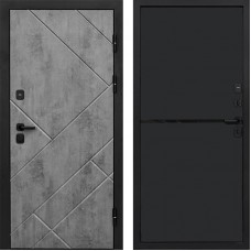 Дверь Termo Door Стоун Бетон Нео Black