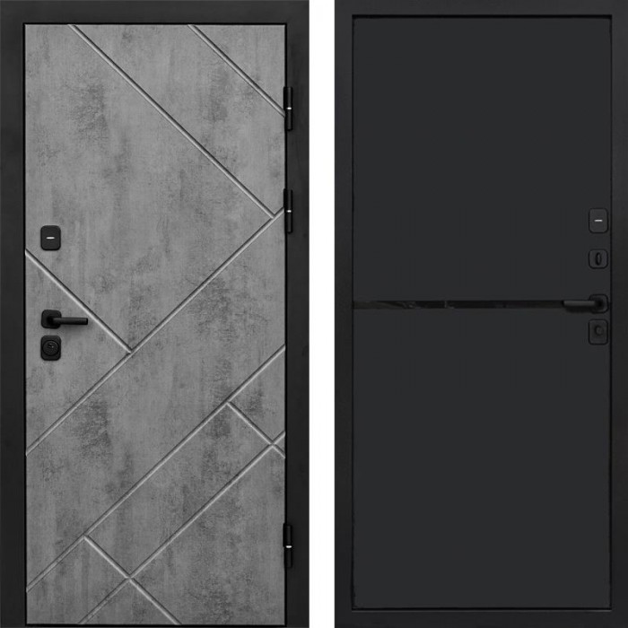 Дверь Termo Door Стоун Бетон Нео Black