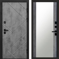 Дверь Termo Door Стоун Бетон Зеркало 27 Бетон темный
