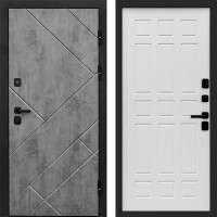 Входная дверь Стоун Бетон Спарта белое дерево