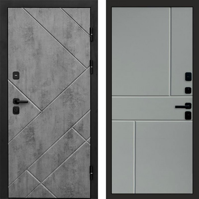 Дверь Termo Door Стоун Бетон Горизонт Grey софт