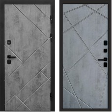 Входная дверь Стоун Бетон Лучи бетон темный