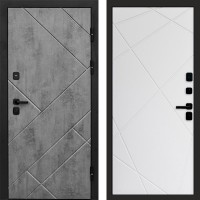 Входная дверь Стоун Бетон Лучи белый