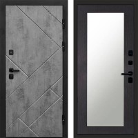 Входная дверь Стоун Бетон Зеркало триумф венге