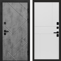 Входная дверь Стоун Бетон Горизонт белый
