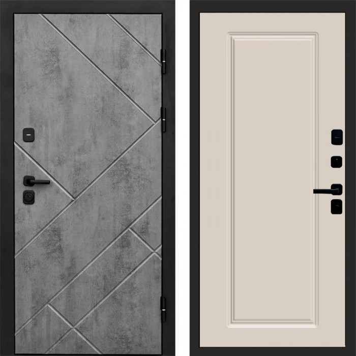 Входная дверь Termo Door Стоун Бетон Гранд Слоновая кость