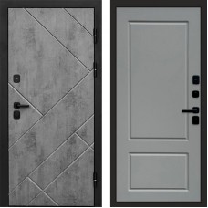 Дверь входная Termo Door Стоун Бетон Марсель Grey софт