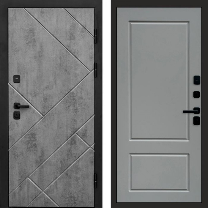 Дверь входная Termo Door Стоун Бетон Марсель Grey софт