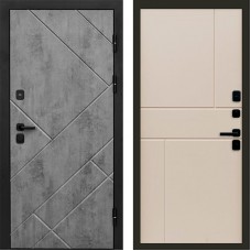 Дверь Termo Door Стоун Бетон Горизонт Слоновая кость