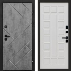 Входная дверь Стоун Бетон Престиж белый матовый
