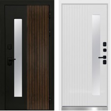 Дверь Флагман White Черный кварц Termo Door Белый софт