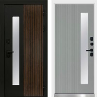 Дверь Флагман White Черный кварц Termo Door Grey soft