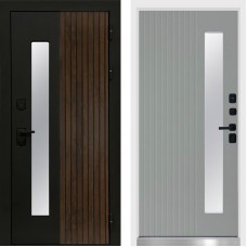 Дверь Флагман White Черный кварц Termo Door Grey soft