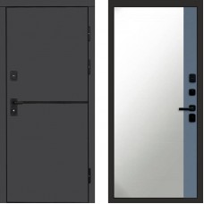 Входная дверь Тренд Графит Зеркало фацет Grey софт