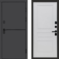 Входная дверь Тренд Графит Классика Белый матовый