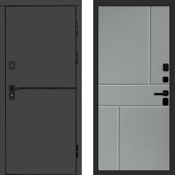 Дверь Termo Door Тренд Графит Горизонт Grey софт