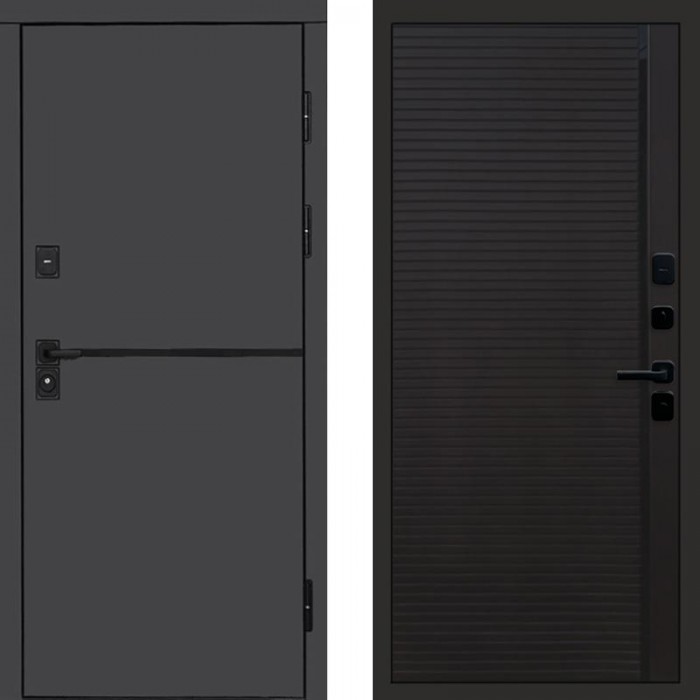 Входная дверь Тренд Графит Porte black