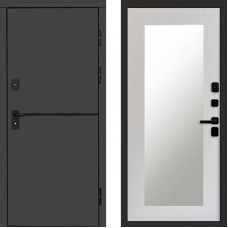 Входная дверь Тренд Графит Зеркало Триумф лиственница белая