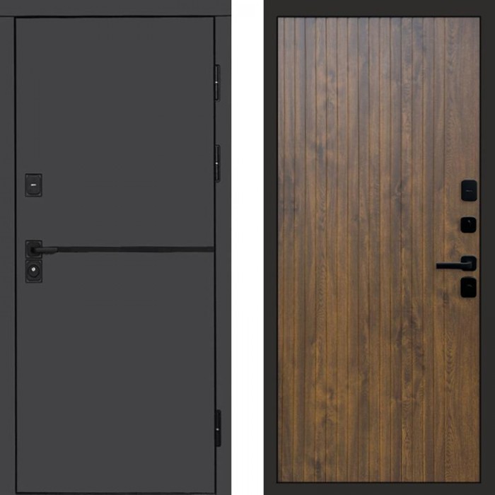 Дверь Termo Door Тренд Графит Flat Дуб