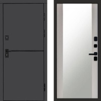 Входная дверь Тренд Графит Зеркало Лиственница белая