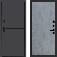 Входная дверь Тренд Графит Горизонт бетон темный