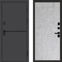 Входная дверь Тренд Графит Горизонт бетон светлый