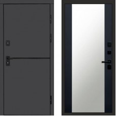 Дверь Termo Door Тренд Графит Зеркало 27 Черный кварц + тонировка