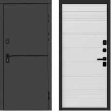 Входная дверь Тренд Графит White Line