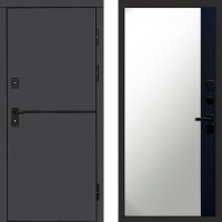 Дверь Termo Door Тренд Графит Зеркало фацет Черный кварц