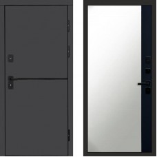 Дверь Termo Door Тренд Графит Зеркало фацет Черный кварц