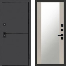 Дверь Termo Door Тренд Графит Зеркало 27 Слоновая кость