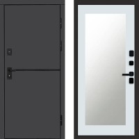 Дверь Termo Door Тренд Графит Зеркало Триумф Белый софт