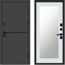 Дверь Termo Door Тренд Графит Зеркало Триумф Белый софт