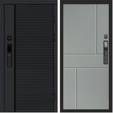 Дверь Termo Door Smart (Смарт) Black Line Горизонт Grey софт