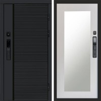 Входная дверь Smart (Смарт) Black Line Зеркало Триумф лиственница белая