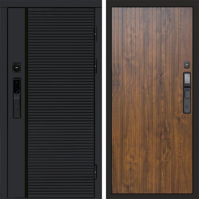 Дверь Termo Door Smart (Смарт) Black Line Flat Дуб