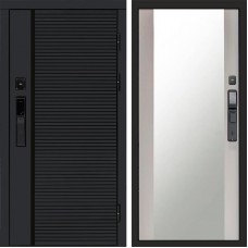 Входная дверь Smart (Смарт) Black Line Зеркало Лиственница белая