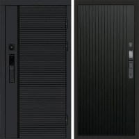 Termo Door Smart (Смарт) Black Line Flat Черный кварц