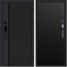 Termo Door Smart (Смарт) Black Line Flat Черный кварц