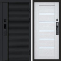 Входная дверь Smart (Смарт) Black Line Царга лиственница белая