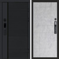 Входная дверь Smart (Смарт) Black Line Горизонт бетон светлый