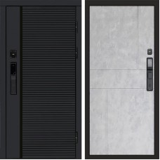 Входная дверь Smart (Смарт) Black Line Горизонт бетон светлый