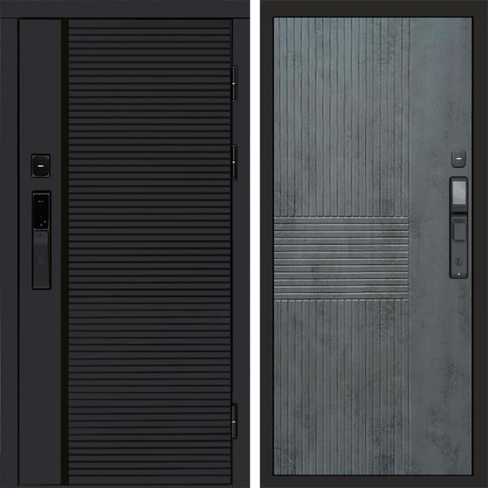 Termo Door Smart (Смарт) Black Line Мастино Бетон темный