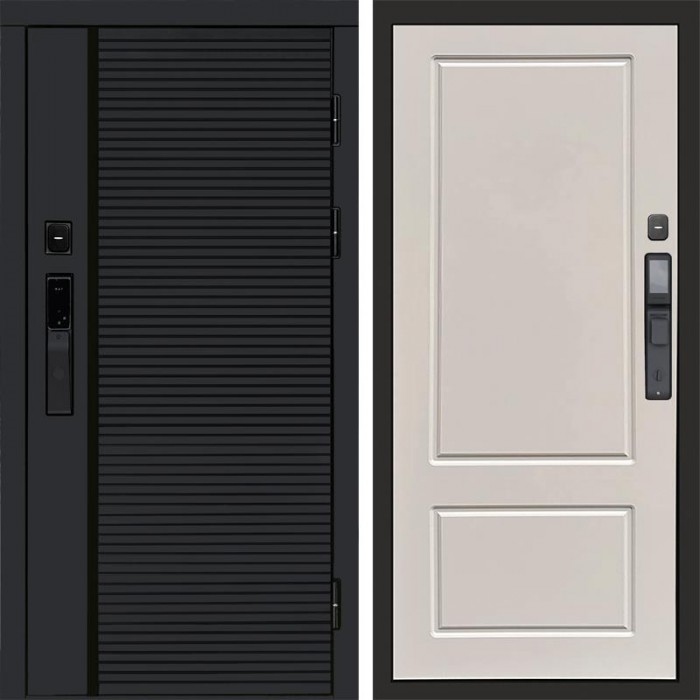 Дверь входная Termo Door Smart (Смарт) Black Line Марсель Слоновая кость